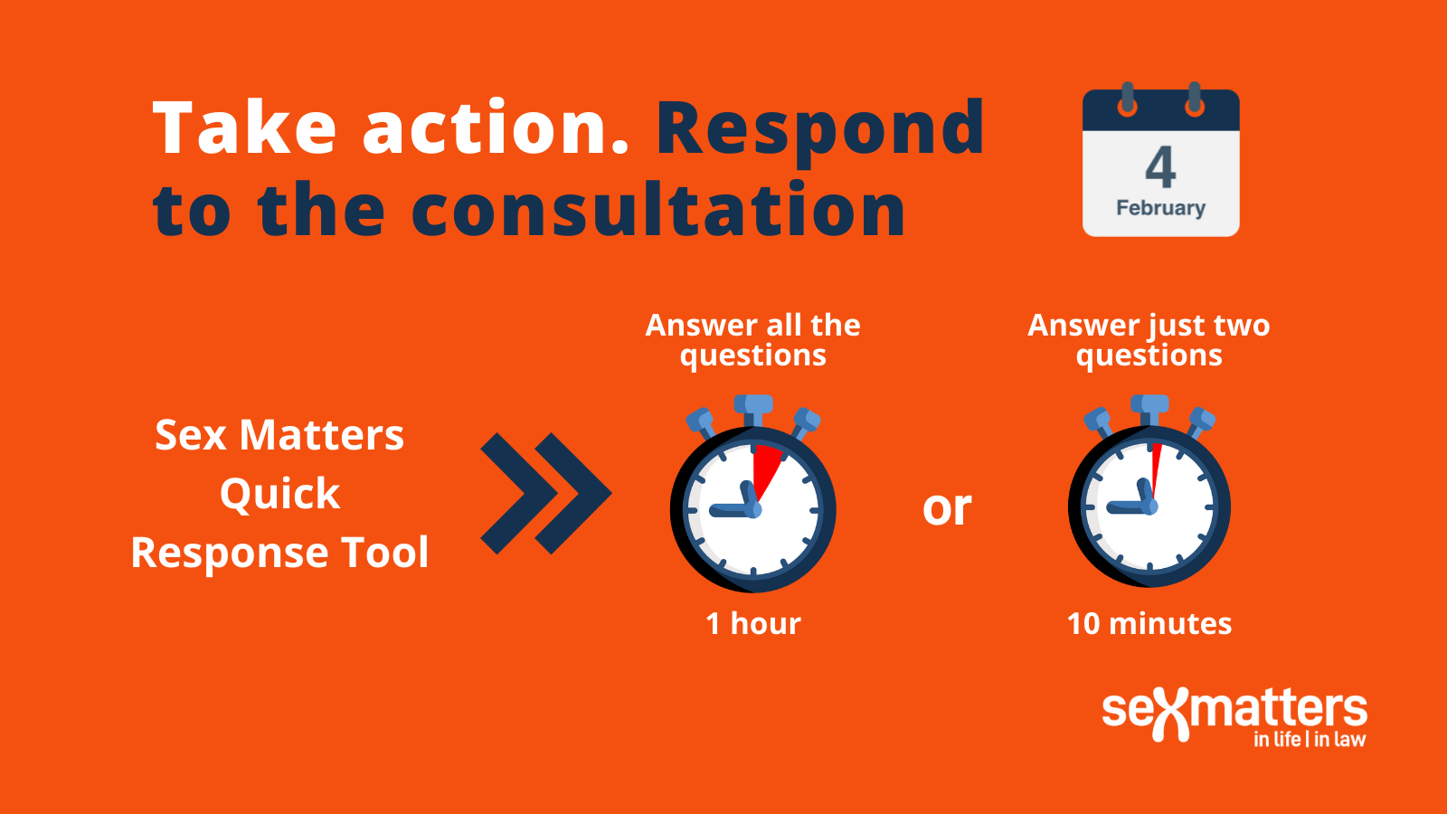 Take action. Respond to the consultation.
