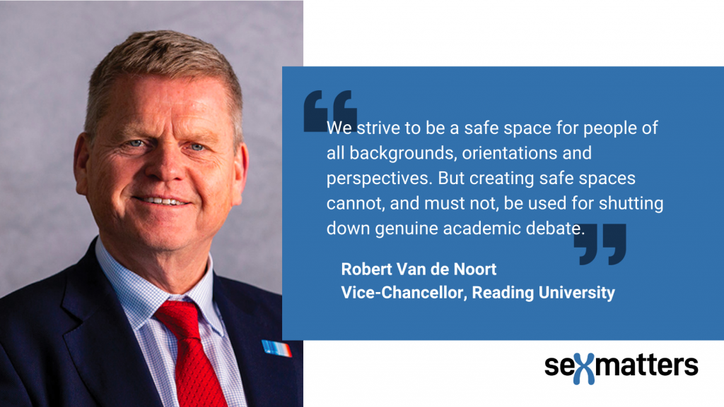 We strive to be a safe space for people of all backgrounds, orientations and perspectives. But creating safe spaces cannot, and must not, be used for shutting down genuine academic debate.