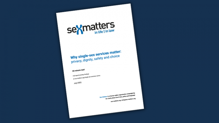 Why Do Single Sex Services Matter Sex Matters