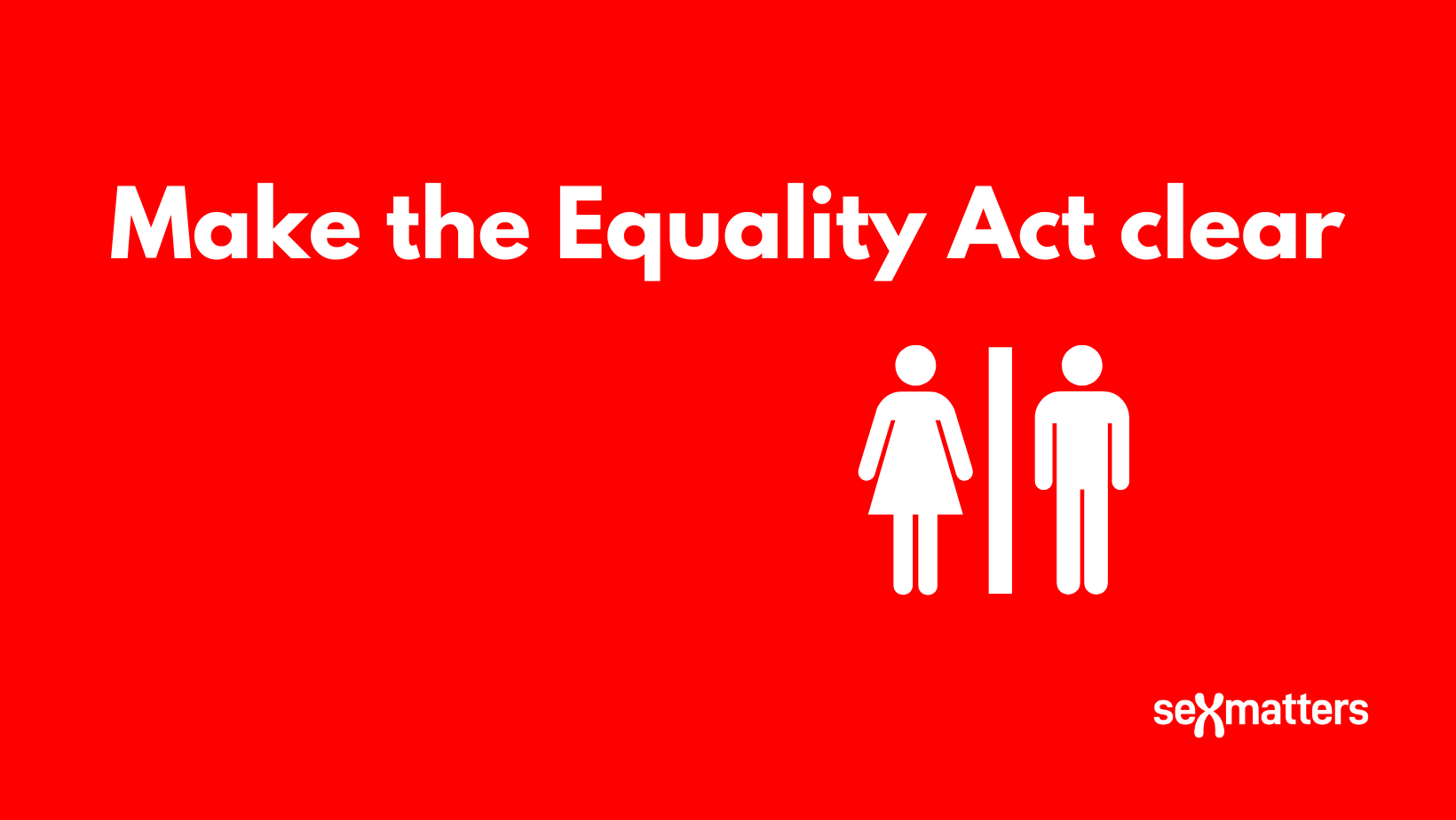 Make the Equality Act clear