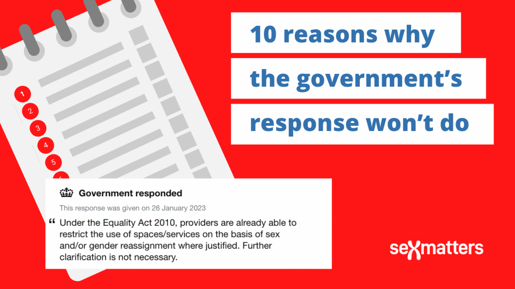 10 reasons why the government’s response won’t do