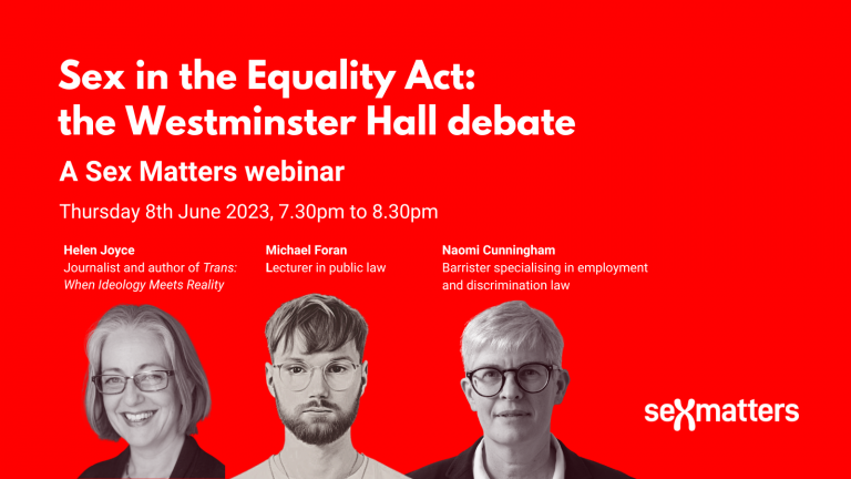 Sex In The Equality Act The Westminster Hall Debate Webinar Sex