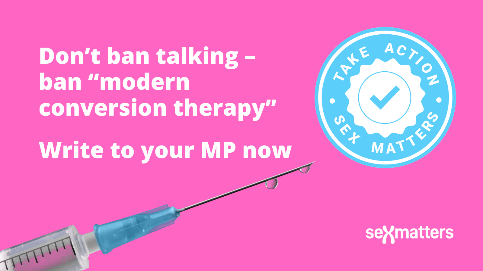 Don’t ban talking – ban “modern conversion therapy” Write to your MP