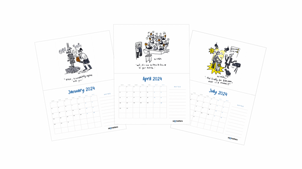 Grizelda calendar sample pages