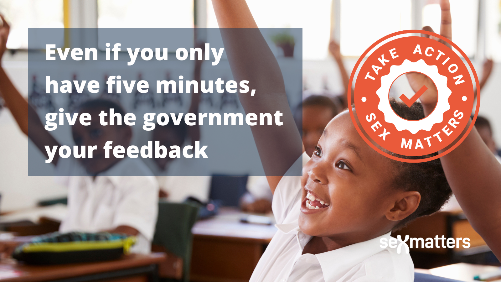 Even if you only have five minutes, give the government your feedback