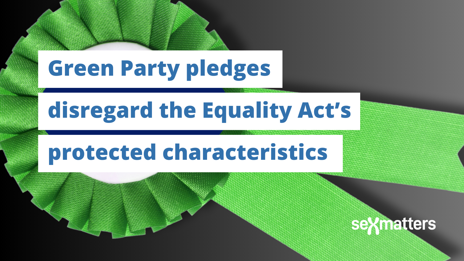 Green Party pledges disregard the Equality Act’s protected characteristics
