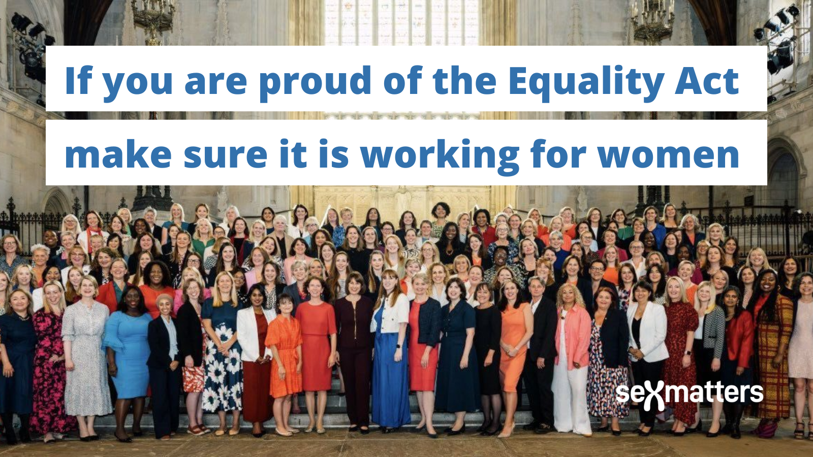 If you are proud of the Equality Act make sure it is working for women