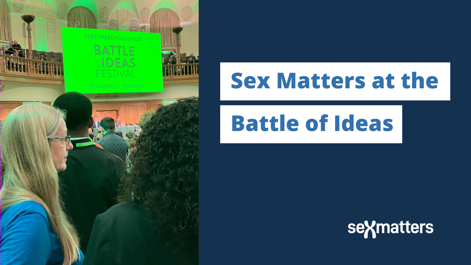 Sex Matters at the Battle of Ideas