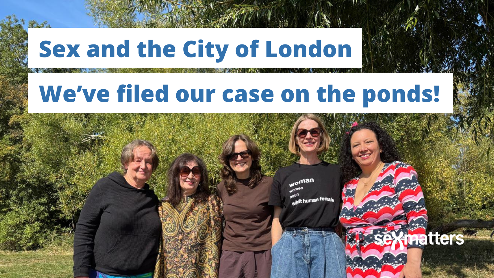 Sex and the City of London. Maya with some of the witnesses