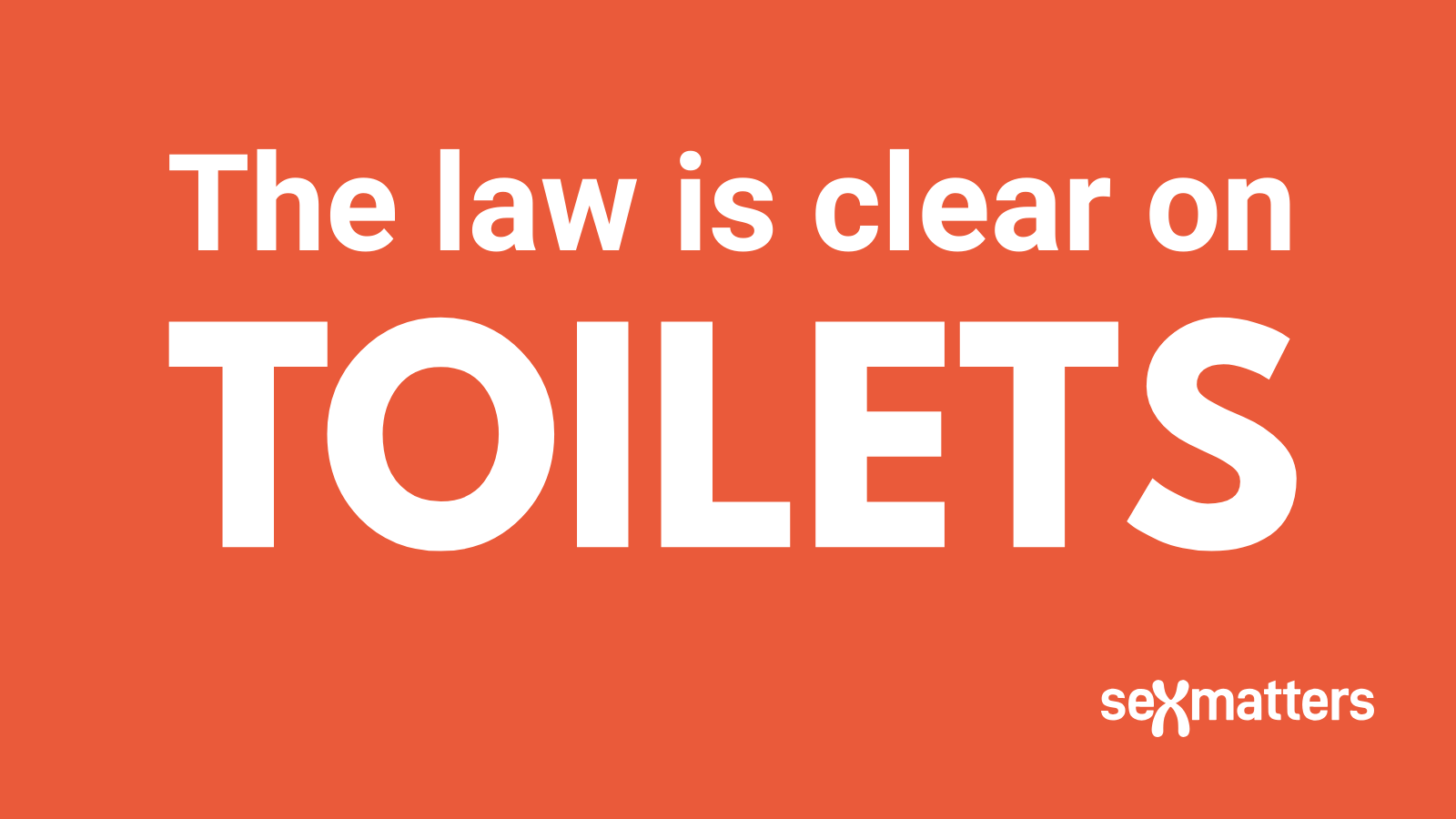The law is clear on toilets