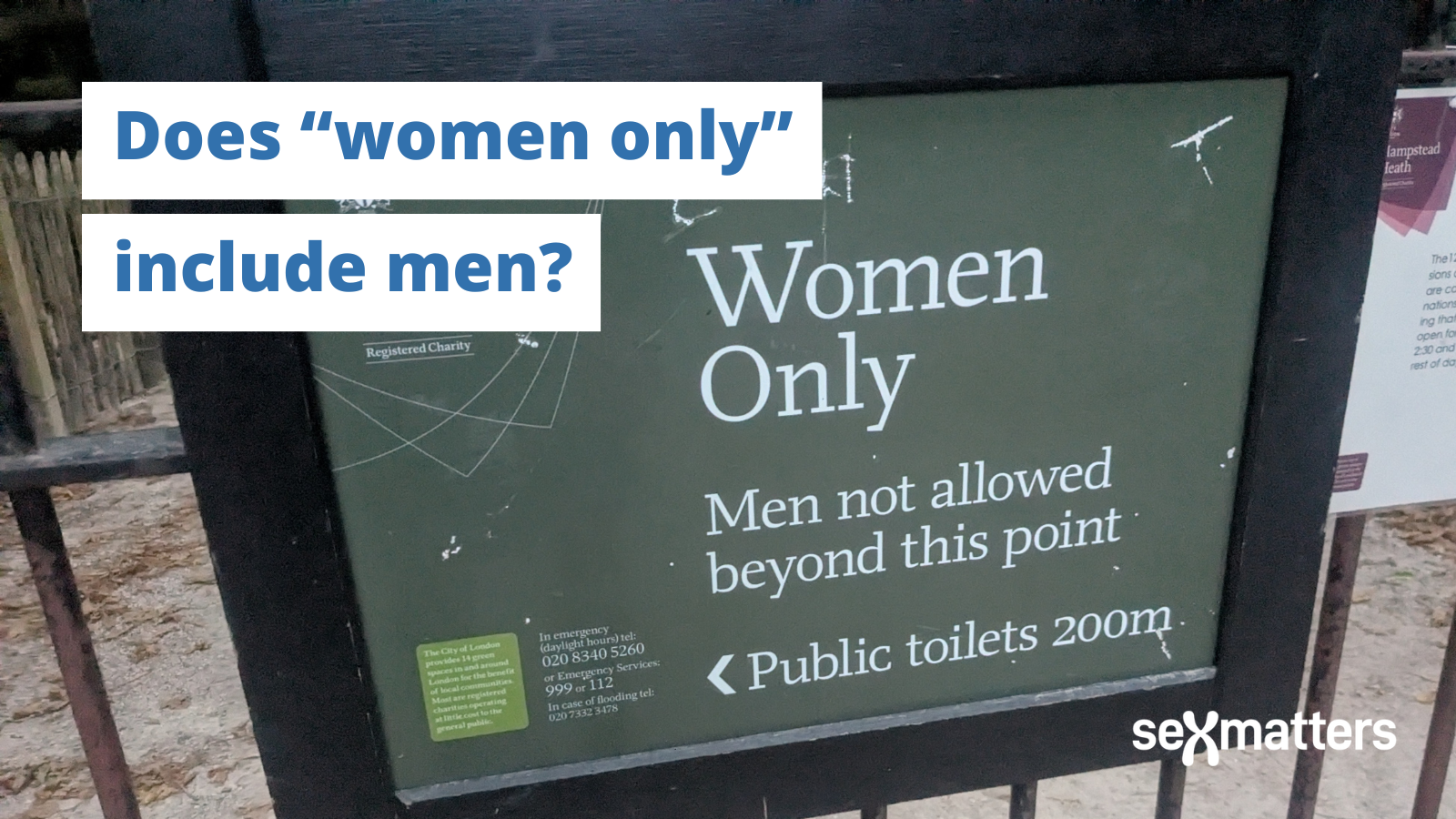 Does "women only". include men?