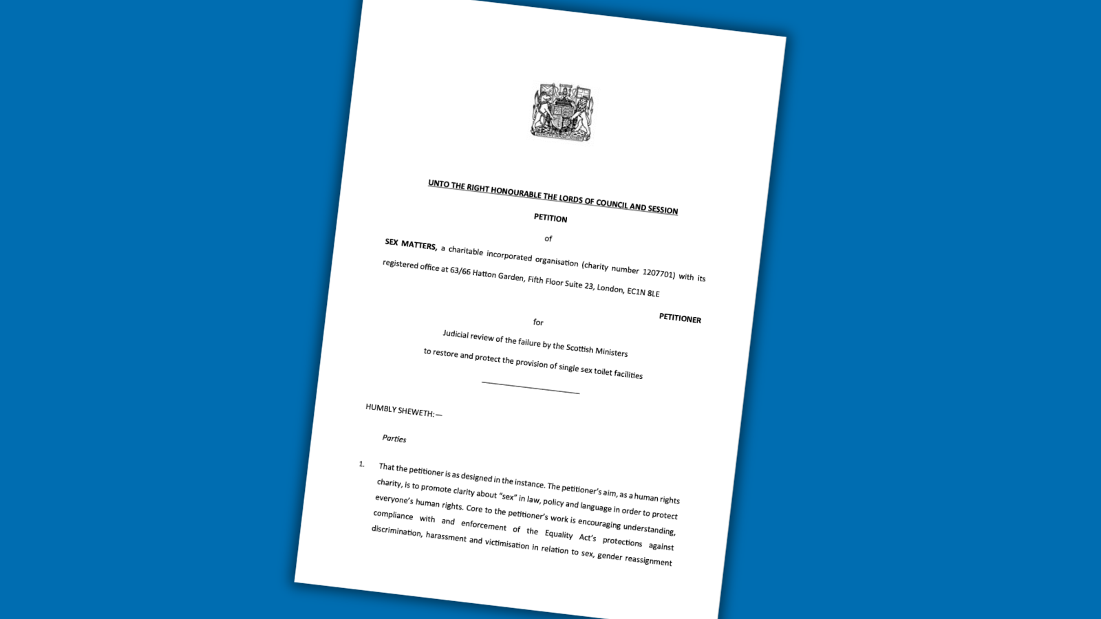 Judicial review petition