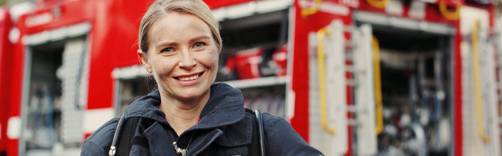 Female firefighter
