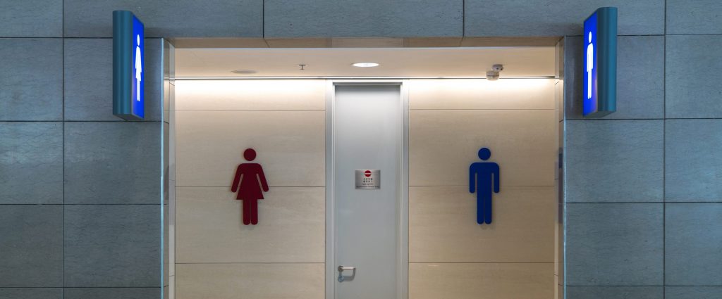 Women's and men's toilets