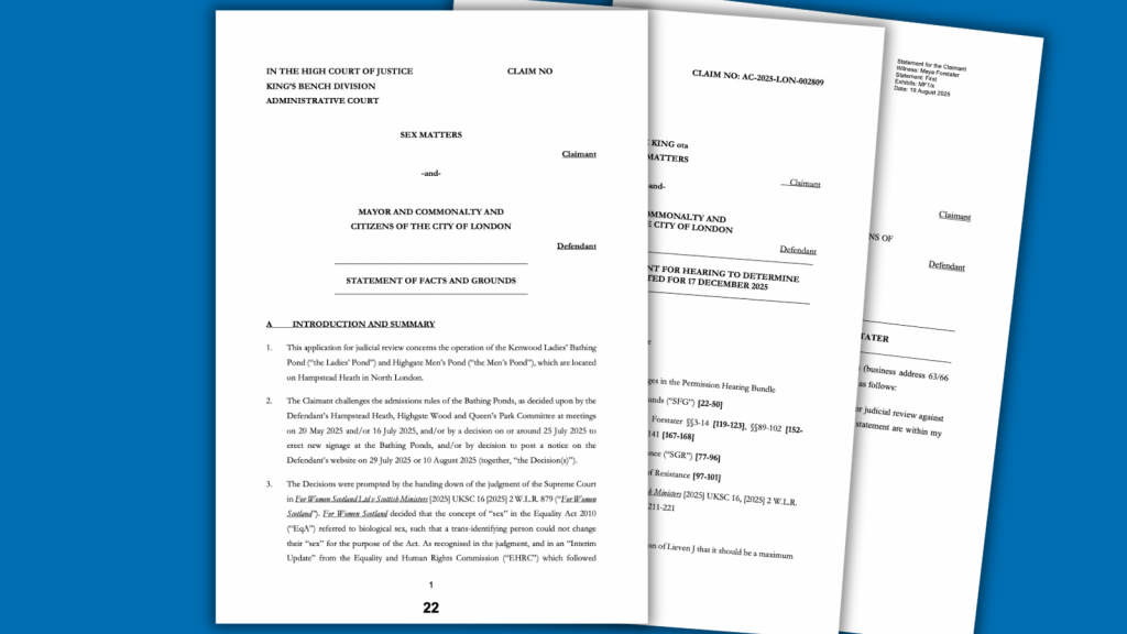 R (Sex Matters) v City of London