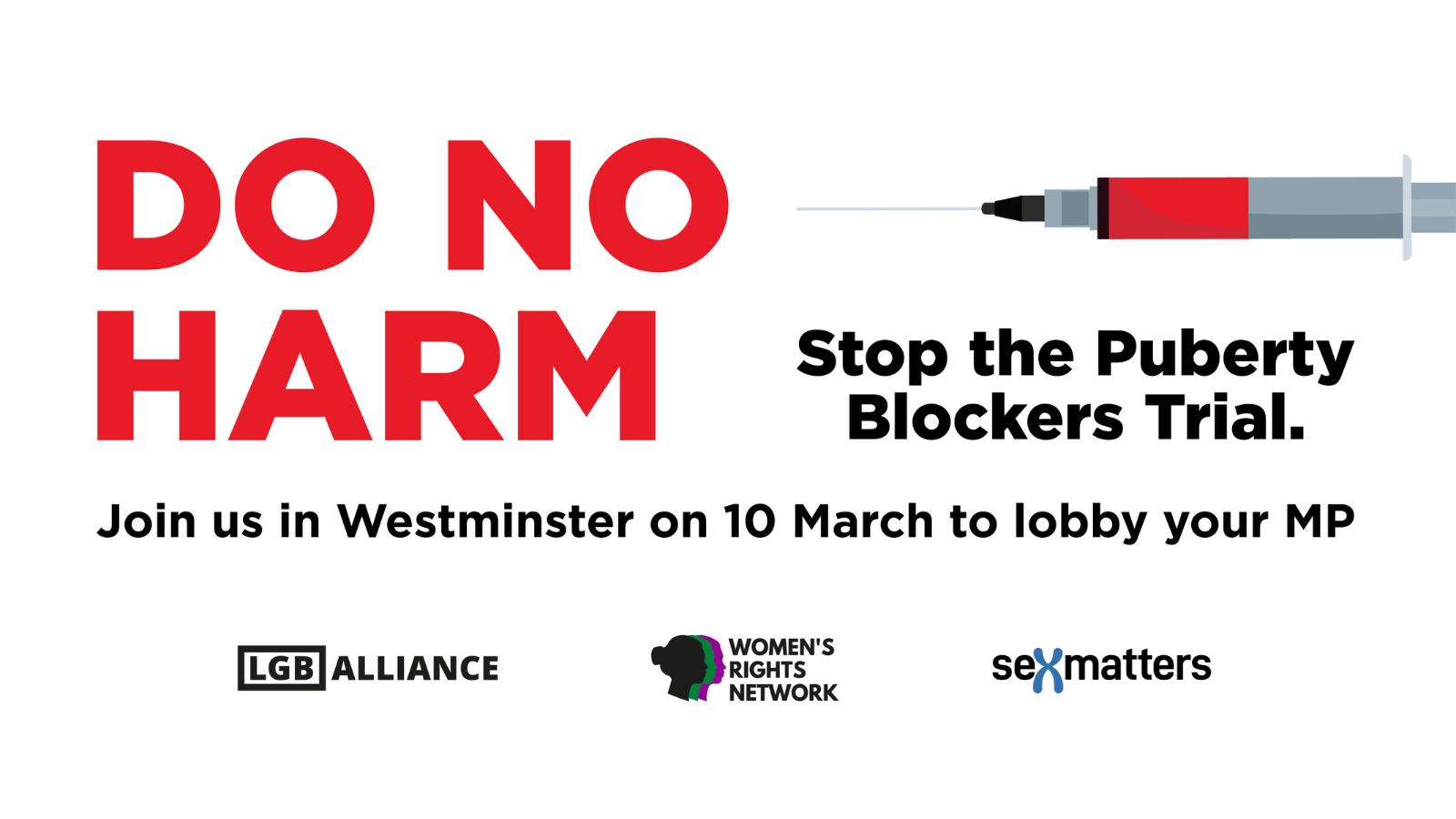 DO NO HARM Stop the Puberty Blockers Trial.