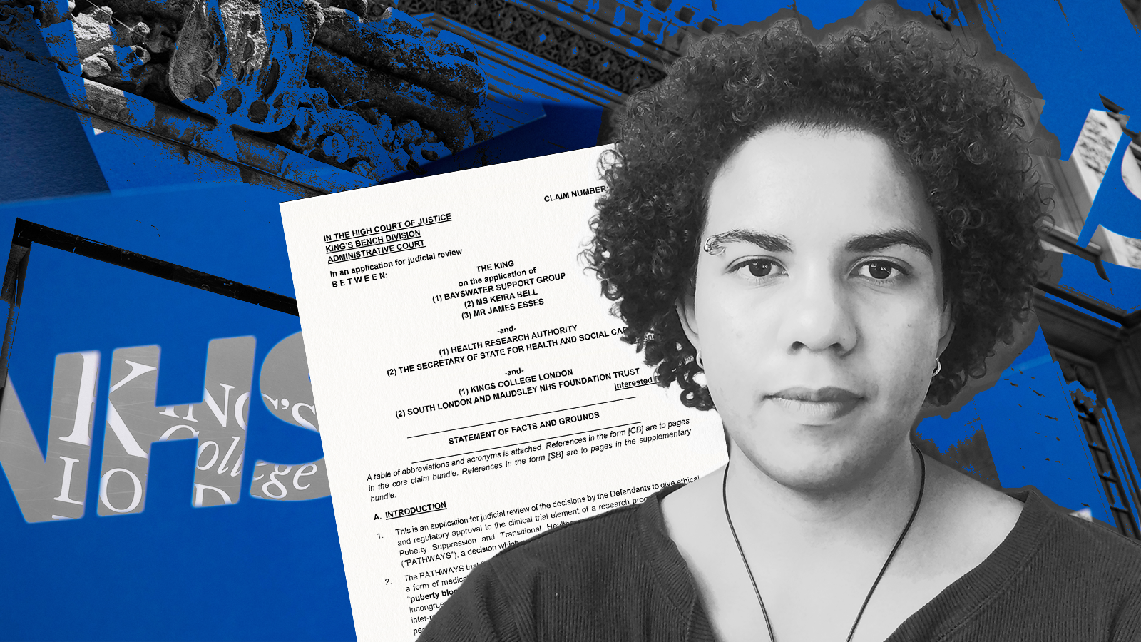 Keira Bell, NHS logos and statement of facts and grounds
