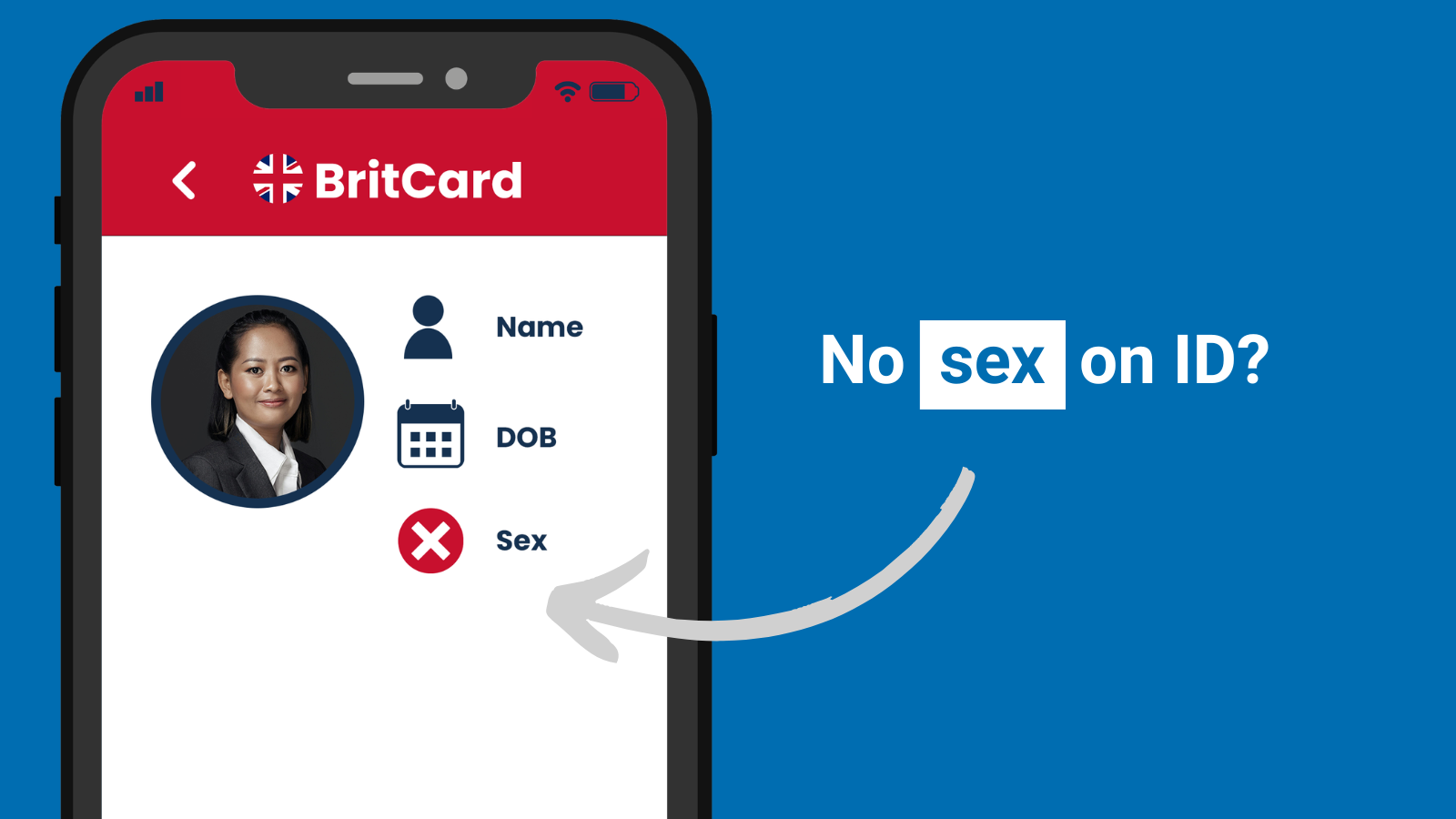 No sex on ID?