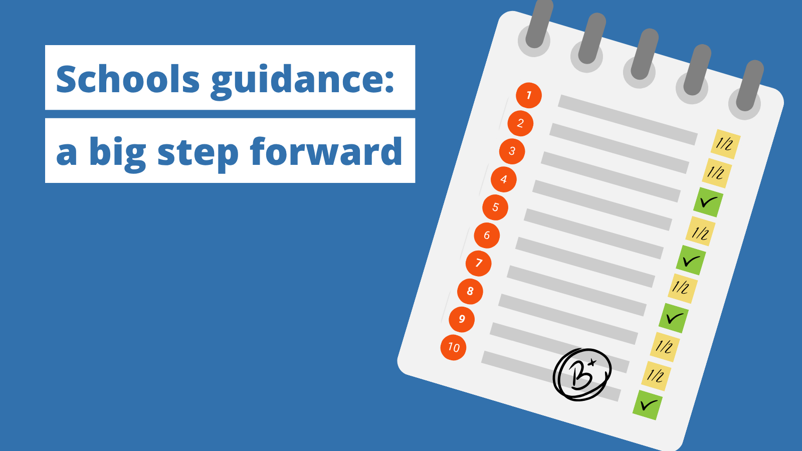 Schools guidance: a big step forward